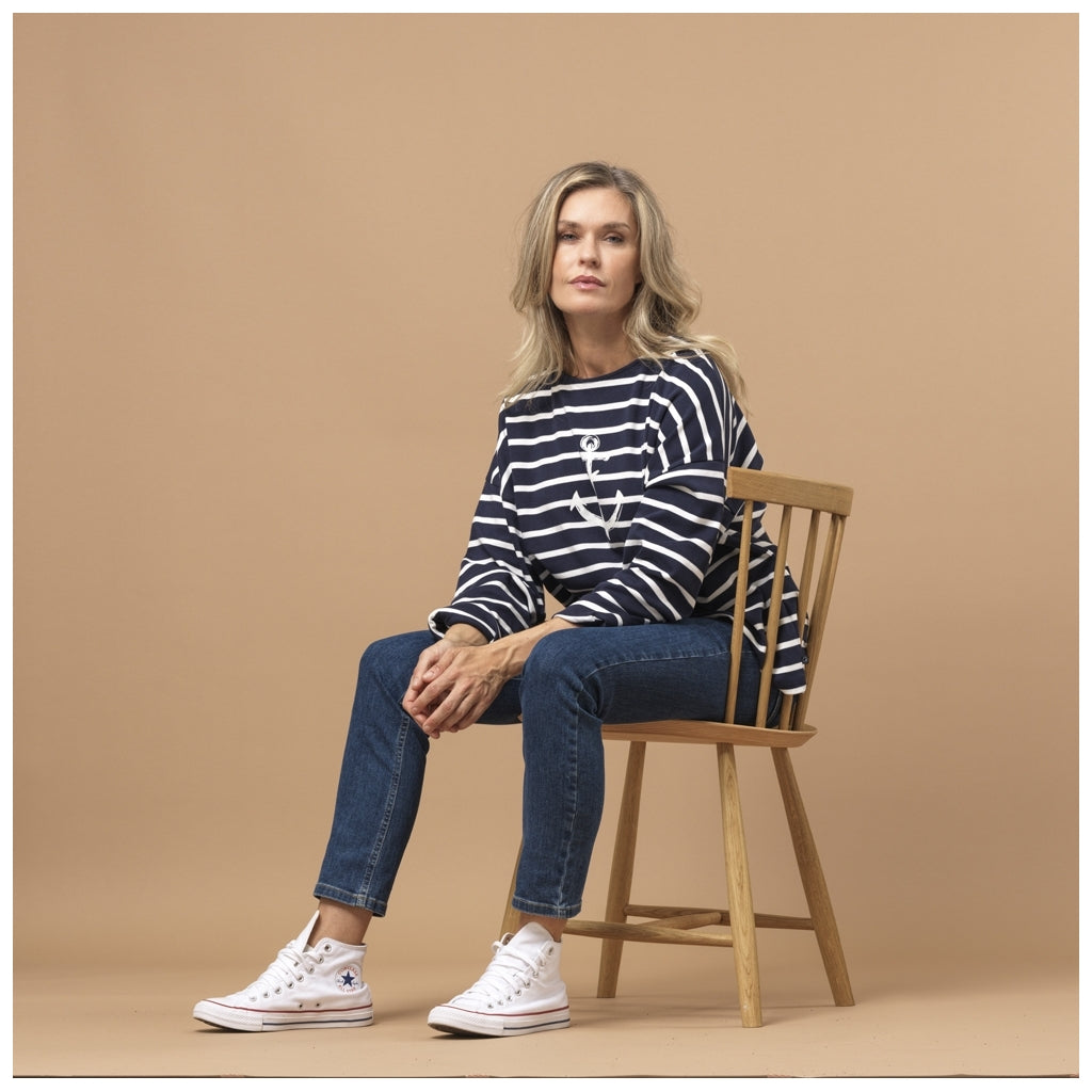 Sea Ranch Nessie Langærmet Tee SR Navy/Pearl