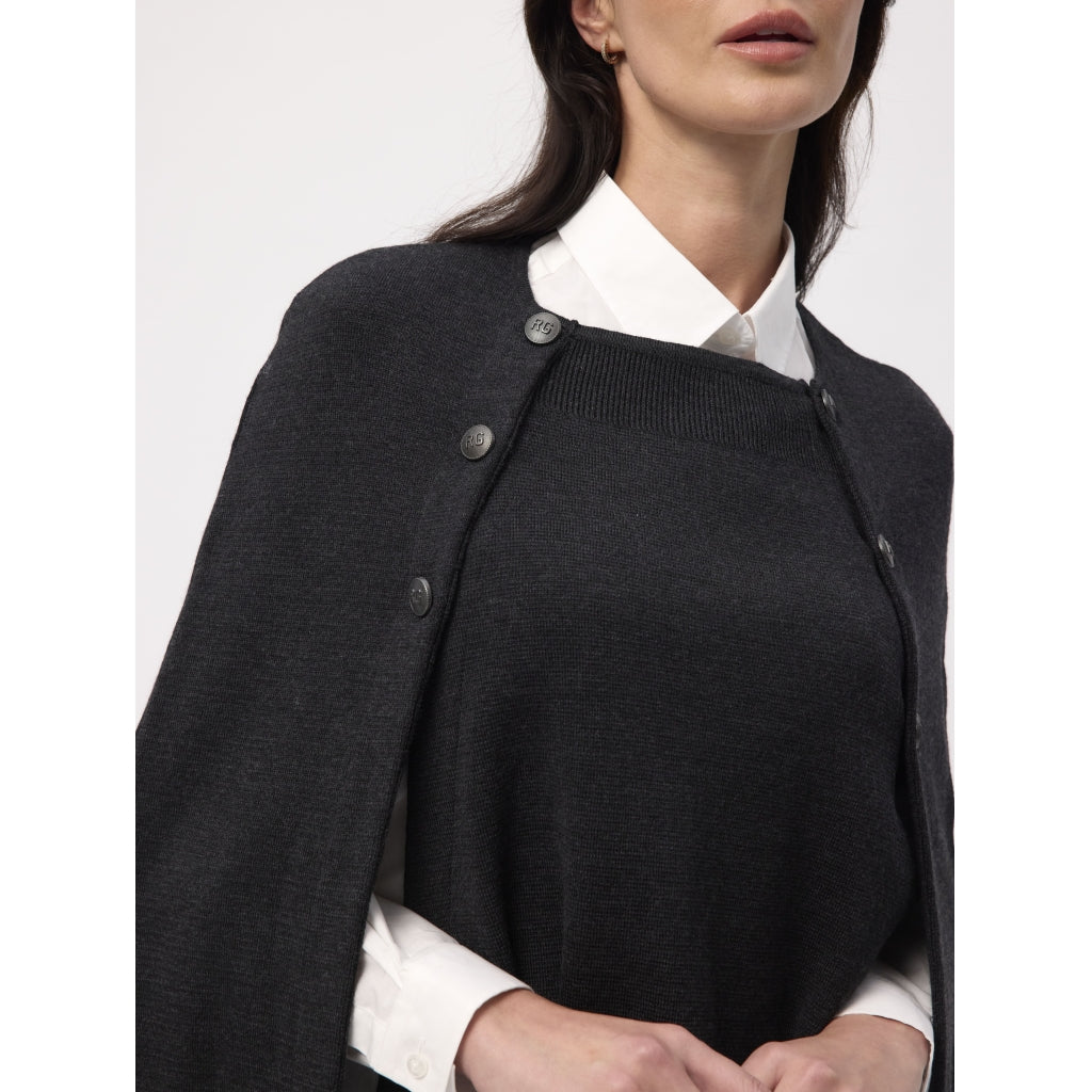 Redgreen Women Noemi strik kappe Strik 499 Black Melange