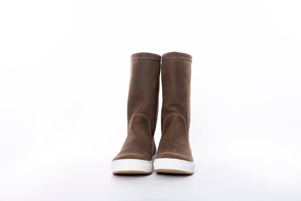 Boat Boot None Lace Brown Leather Fodtøj Ny Brun