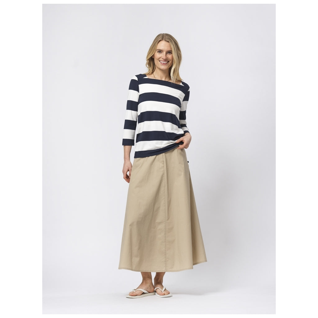 Sea Ranch Piper Langærmet Tee Mørk Navy/Pearl