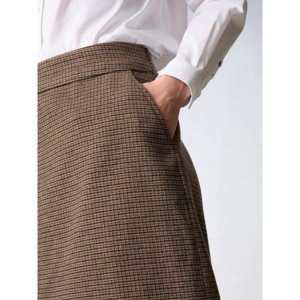 Redgreen Women RG_Noma Nederdele 229 Dark Brown Check