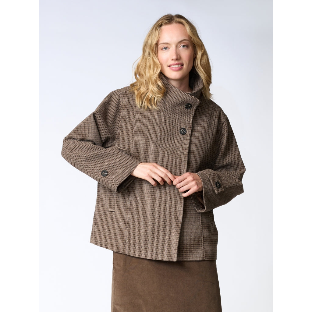 Redgreen Women RG_Sitta Checked Jackets and Coats 229 Dark Brown Check
