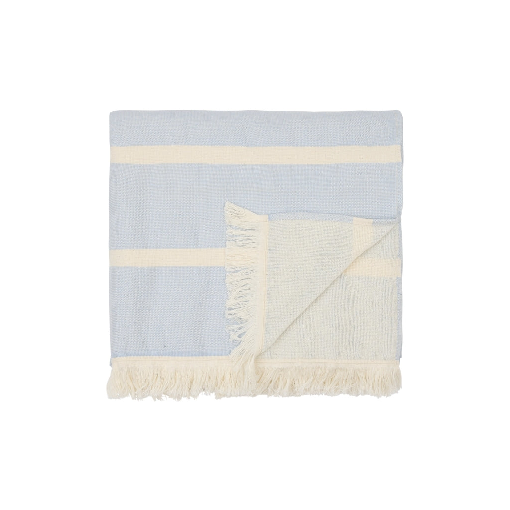 Sea Ranch SR_Blokuse Towel Håndklæder 4249 Light Blue / Off White