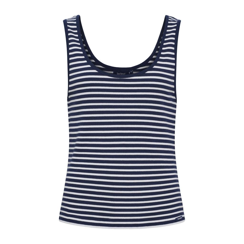 Sea Ranch SR_Ella T-shirts Perle/SR Navy