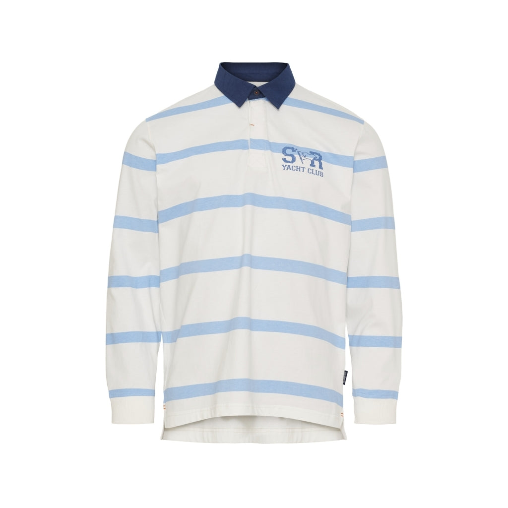 Sea Ranch SR_Fergus Langærmet Tee 1083 Pearl/Federal Blue