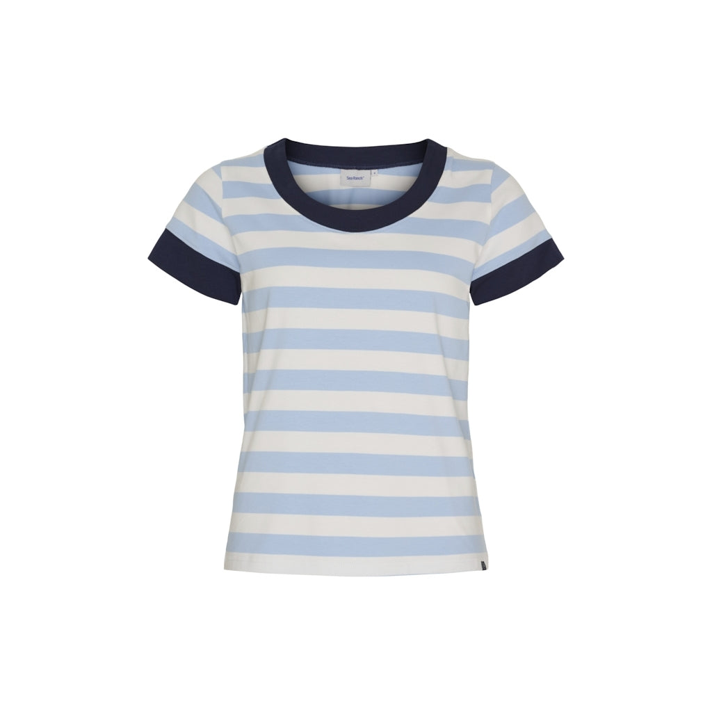 Sea Ranch SR_Tira T-shirts 1143 Pearl/Blue Bell