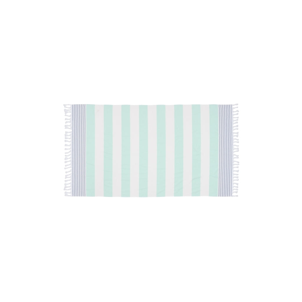 Sea Ranch Stribet Strandhåndklæde Håndklæder Mynte Grøn