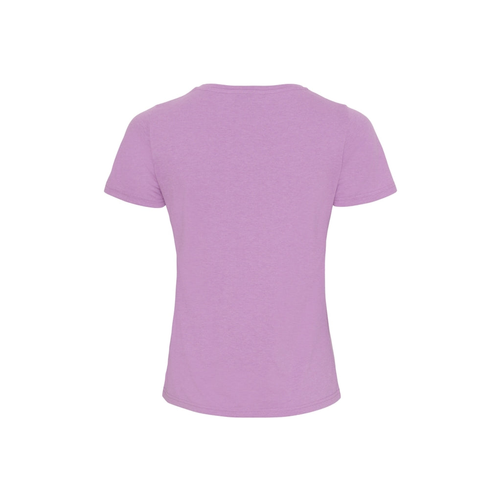 Sea Ranch Dorthea Organic Cotton V-Neck tee T-shirts 3079 Violet