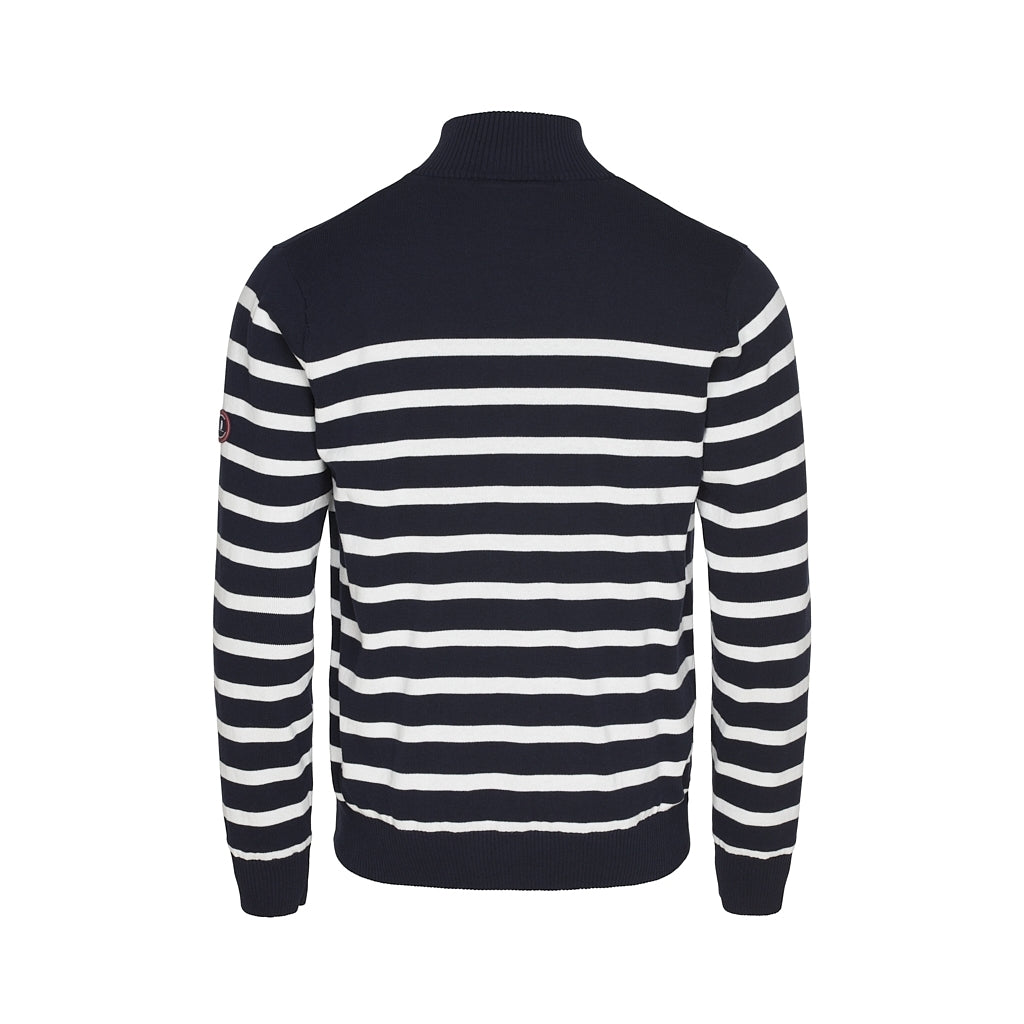 Sea Ranch Haakon Stribet Strik Cardigan - Windbreaker Windbreaker Mørk Navy/Pearl
