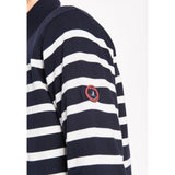 Sea Ranch Haakon Stribet Strik Cardigan - Windbreaker Windbreaker Mørk Navy/Pearl