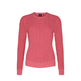 Sea Ranch Leonora Langærmet Strik Sweater Strik Carmine Rosa