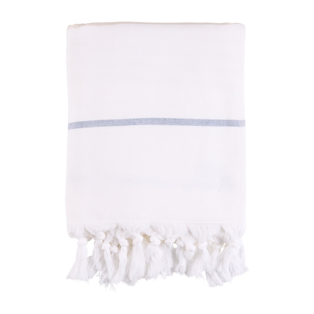 Sea Ranch Long Beach Towel Håndklæder 1085 White/Oxford Tan