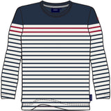 Sea Ranch Louie T-shirt Langærmet Tee SR Navy/SR Rød/Pearl