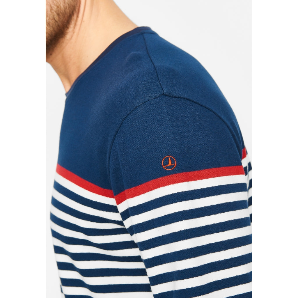 Sea Ranch Hauge Long sleeve Striped Tee Langærmet Tee SR Navy/SR Rød/Pearl