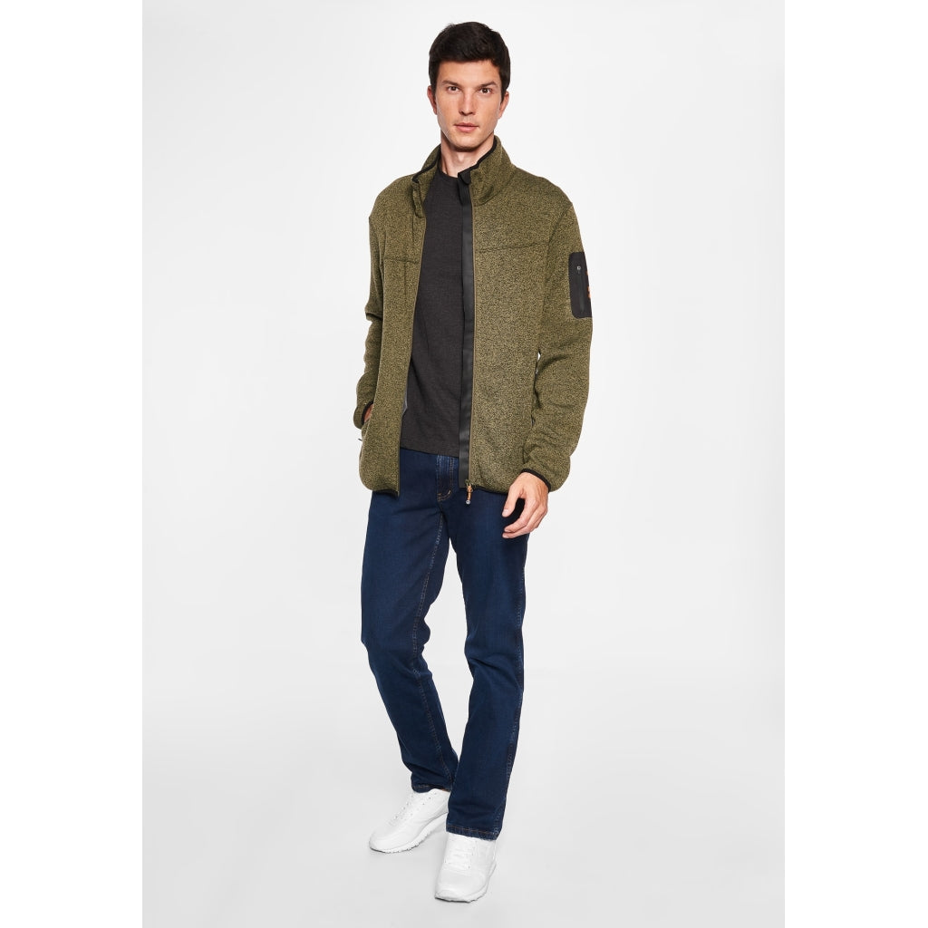 Sea Ranch Sidney Fleece Jakke Fleece Mørke Olive Grøn Melange