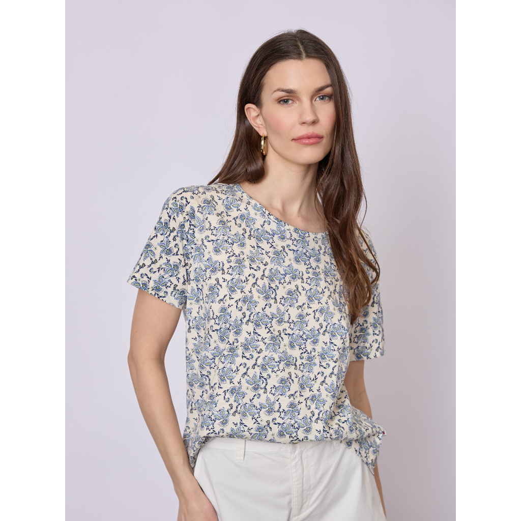Celina T-shirt - Blue Pattern