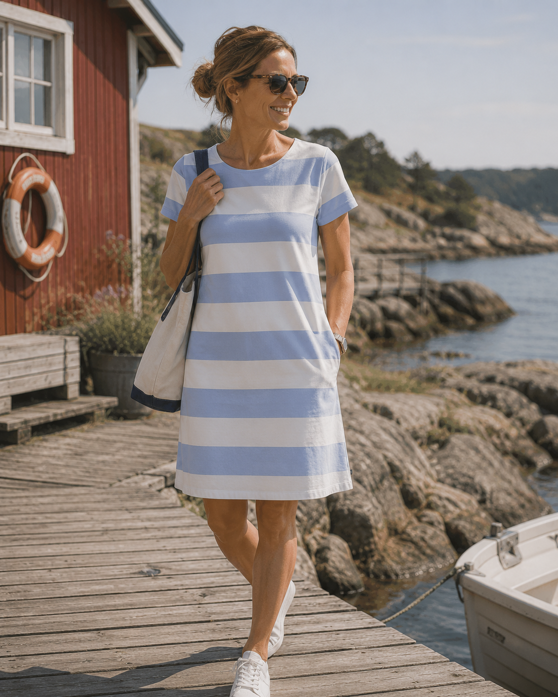 Mare Kjole - Pearl / Cashmere Blue