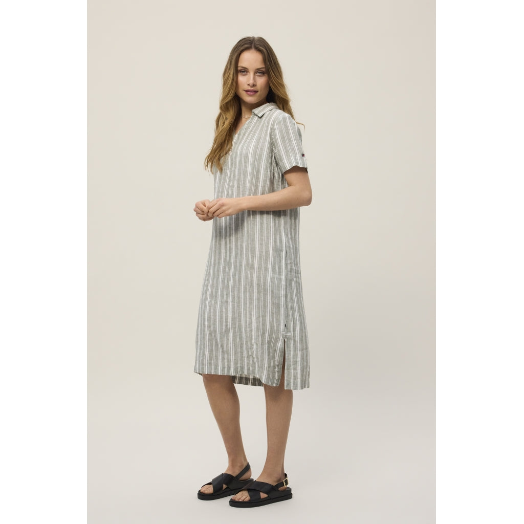 Redgreen Women Alison Kjole Dresses / Shirts 170 Green Pastel Stripe