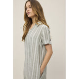 Redgreen Women Alison Kjole Dresses / Shirts 170 Green Pastel Stripe