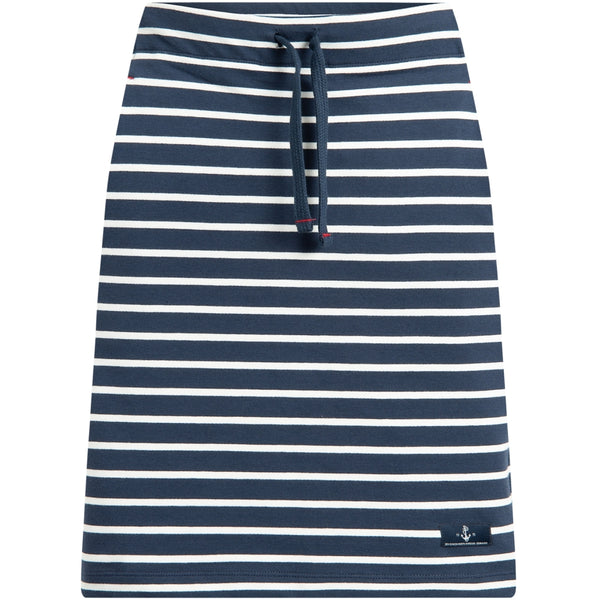 Sea Ranch Anjelica Stribet Nederdel Nederdele SR Navy/Pearl Breton