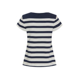 Sea Ranch Anny Tee T-shirts Perle/SR Navy