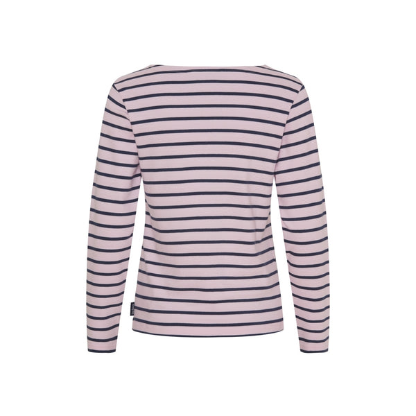 Sea Ranch Antibes Stribet Langærmet T-shirt Langærmet Tee 3099 Light Pink/SR Navy