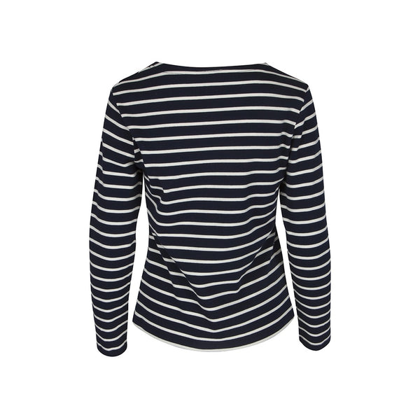 Sea Ranch Antibes Stribet Langærmet T-shirt Langærmet Tee SR Navy/Ecru