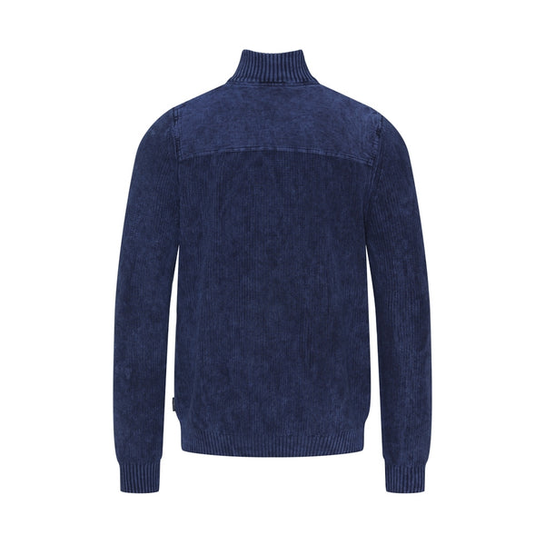 Sea Ranch Archibald Half Zip Strik Blå