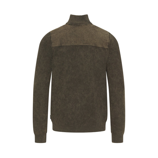 Sea Ranch Archibald Half Zip Strik Mørkebrun