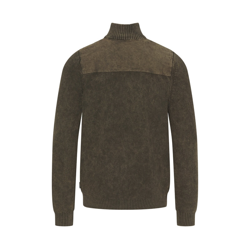Sea Ranch Archibald Half Zip Strik Mørkebrun