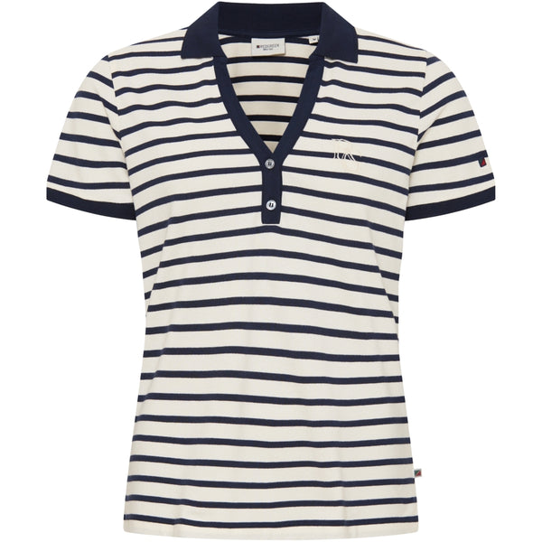 Redgreen Women Cabena Polo Poloer 120 Off White Stripe