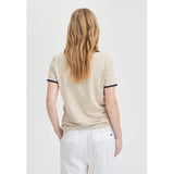 Redgreen Women Camilla T-shirt T-shirts 124 Mid Sand Stripe