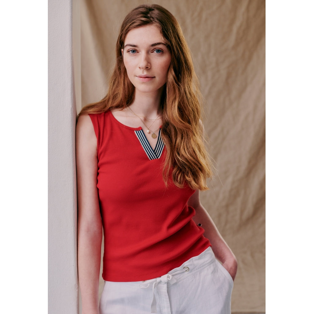 Redgreen Women Cane Top T-shirts Rød