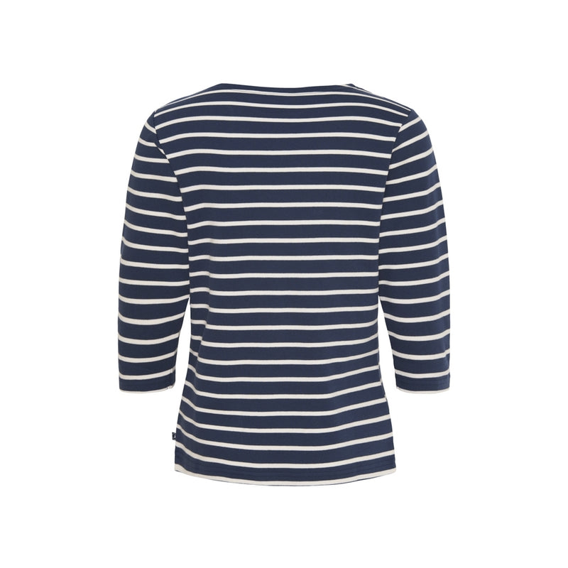Sea Ranch Cannes 3/4 ærme T-shirt Langærmet Tee SR Navy/Ecru
