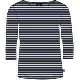 Sea Ranch Cannes 3/4 ærme T-shirt Langærmet Tee SR Navy/Ecru