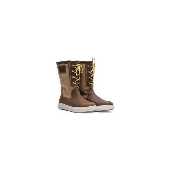 Boat Boot Canvas Laceup Brown Fodtøj Ny Brun