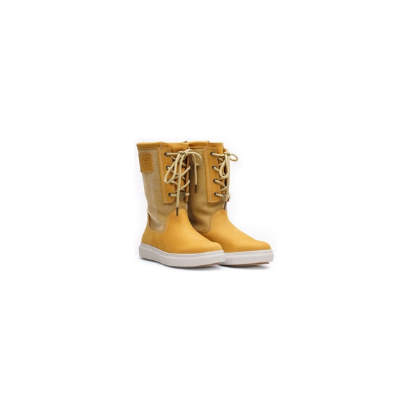 Boat Boot Canvas Laceup Yellow Fodtøj Gul