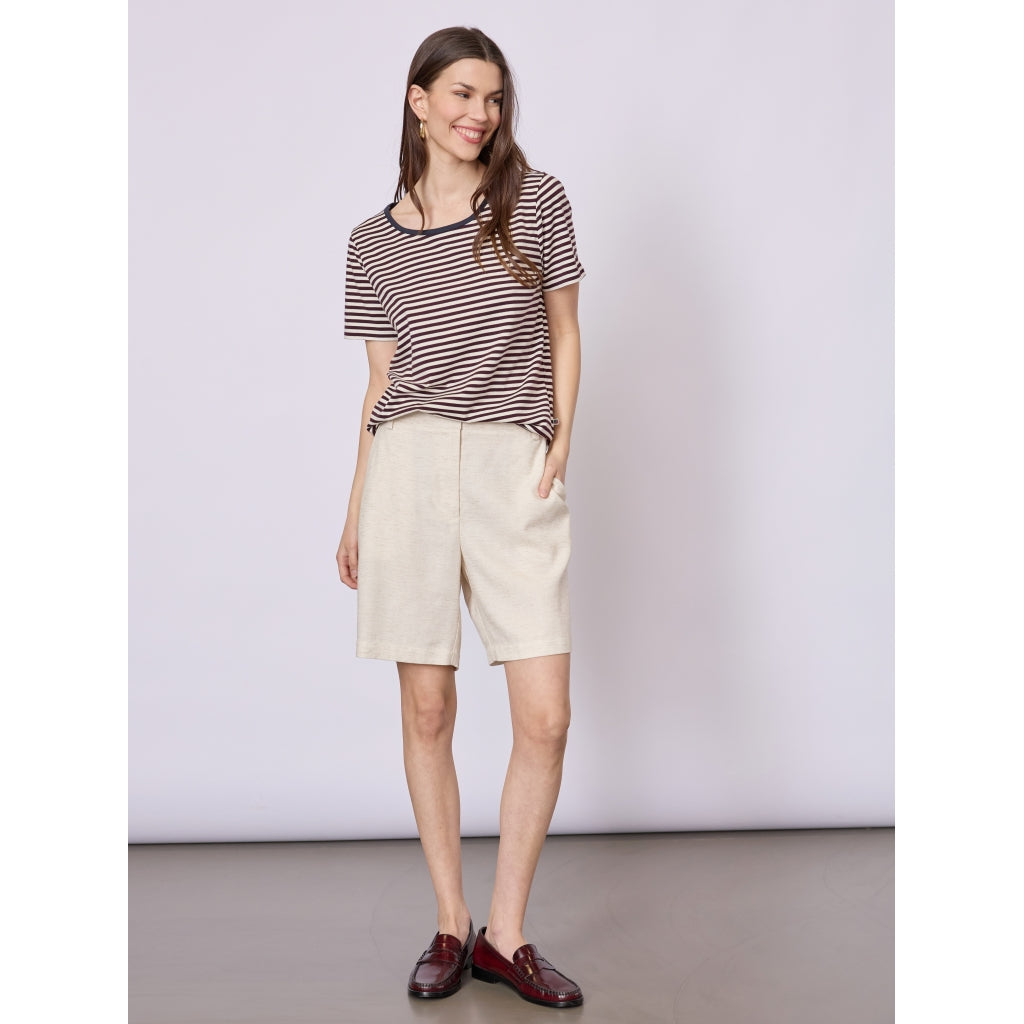 Redgreen Women Cecilie Tee Poloer 125 Dark Sand Stripe