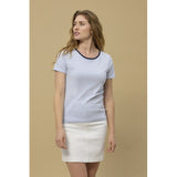 Redgreen Women Cecilie Tee Poloer 161 Sky Blue Stripe