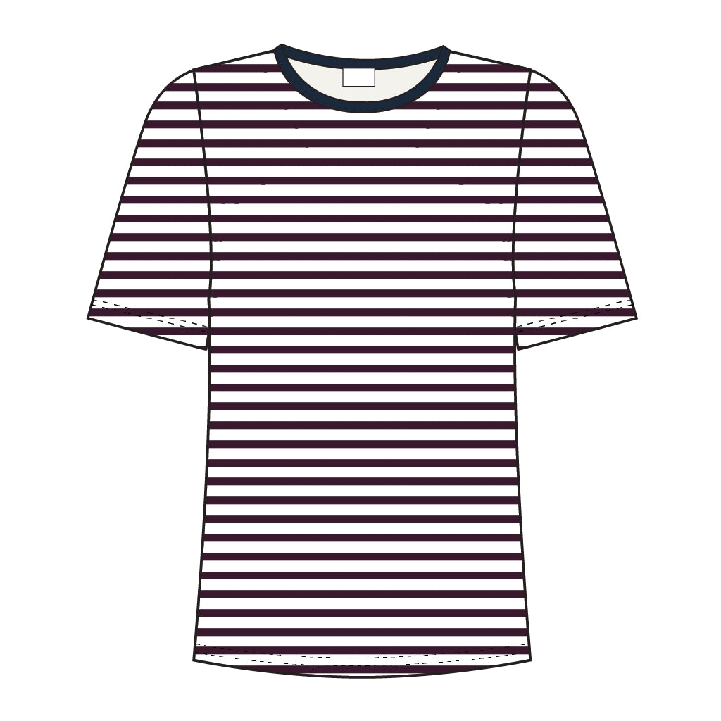 Redgreen Women Cecilie Tee Poloer 185 Plum Stripe