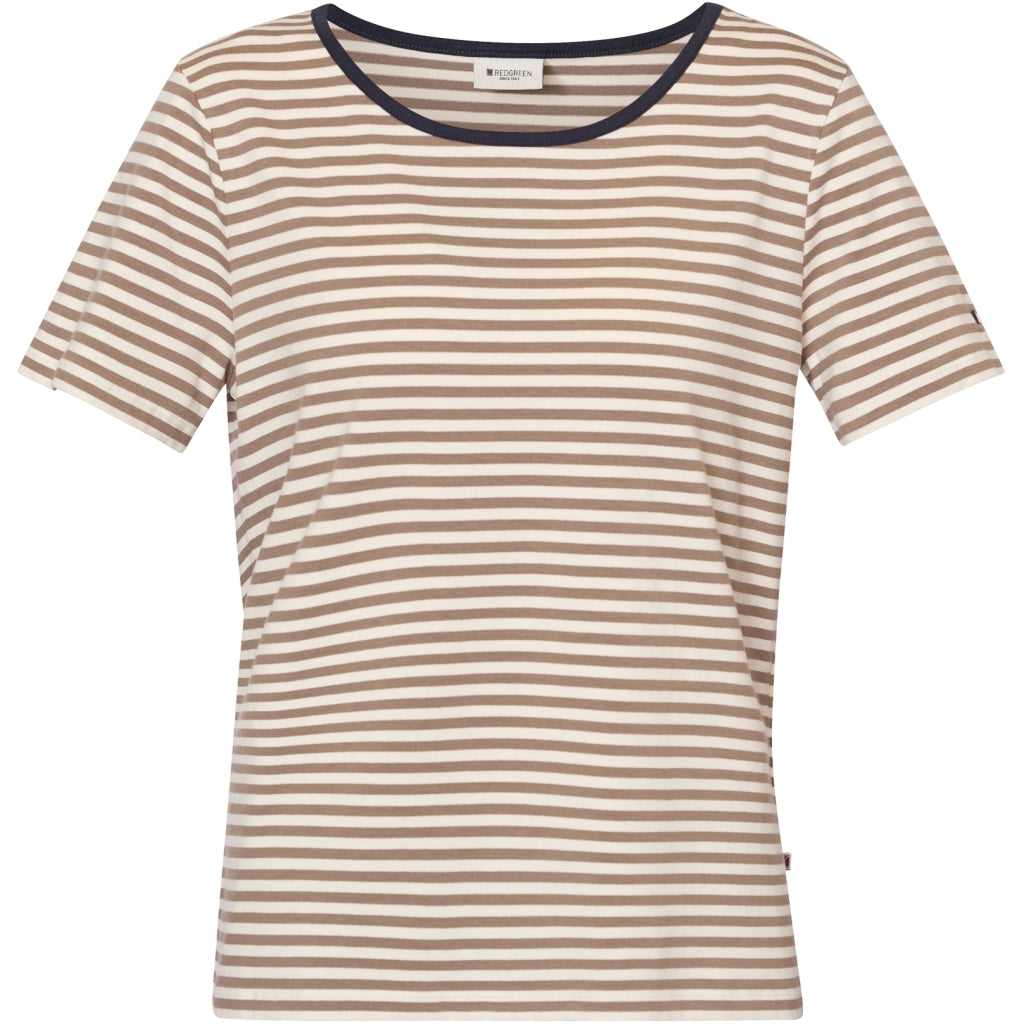 Redgreen Women Cecilie Tee Poloer 185 Plum Stripe