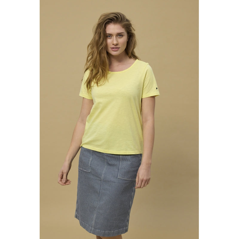 Redgreen Women Celina T-shirt T-shirts 030 Yellow Pastel