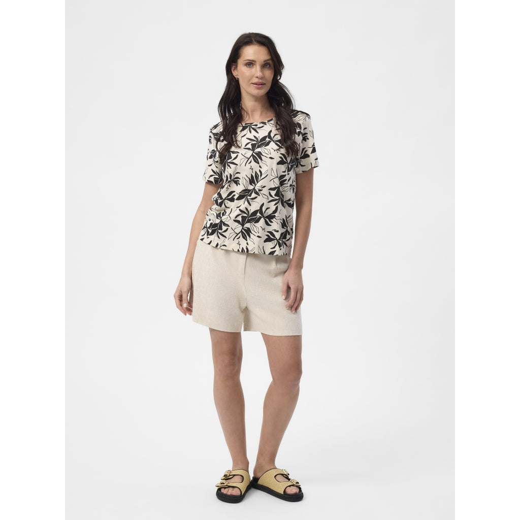 Redgreen Women Celina T-shirt T-shirts 321 Ecru Pattern