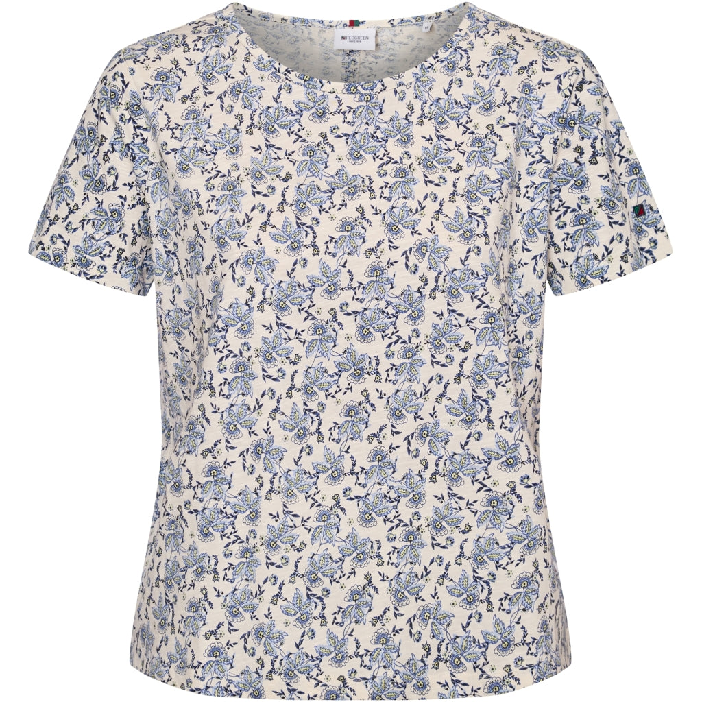Redgreen Women Celina T-shirt T-shirts 363 Blue Pattern