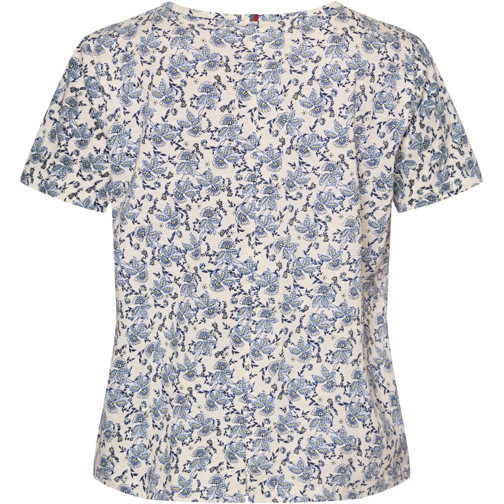 Redgreen Women Celina T-shirt T-shirts 363 Blue Pattern