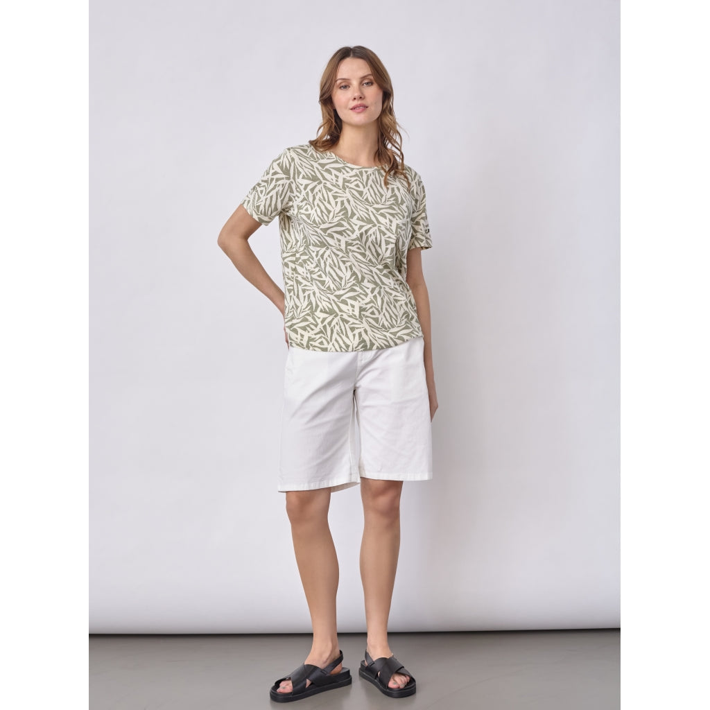 Redgreen Women Celina T-shirt T-shirts 373 Light Green Pattern