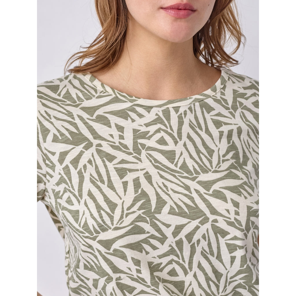 Redgreen Women Celina T-shirt T-shirts 373 Light Green Pattern