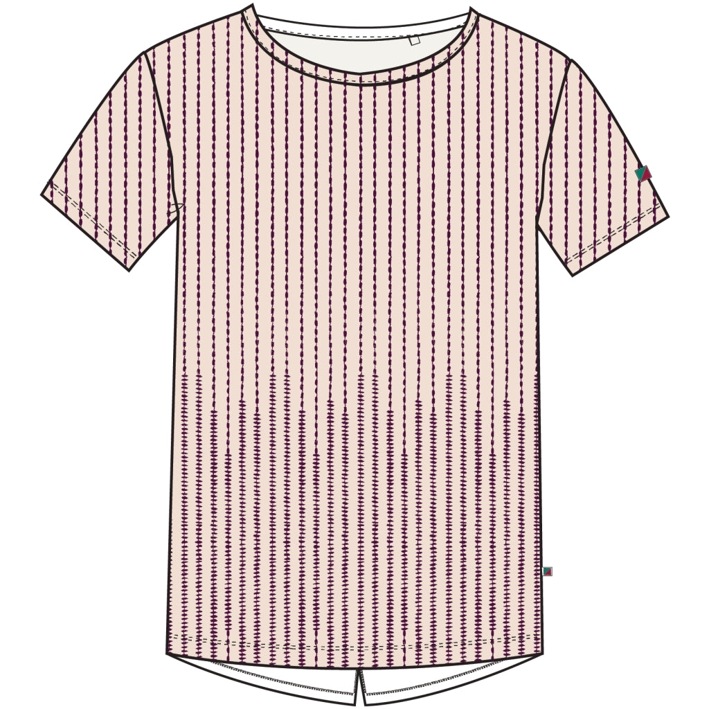 Redgreen Women Celina T-shirt T-shirts 385 Plum Pattern