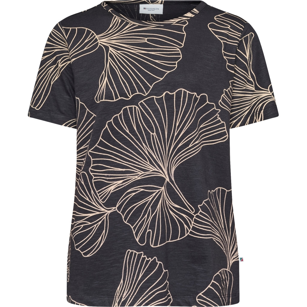 Redgreen Women Celina T-shirt T-shirts 399 Black Pattern