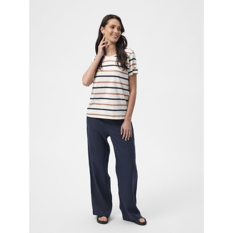 Redgreen Women Chris T-shirt T-shirts 142 Dark Rose Stripe
